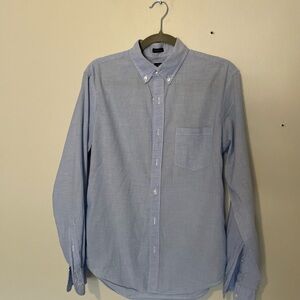 J. Crew Light Blue Casual Button-Down Shirt, M slim fit